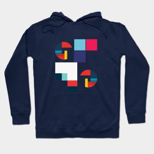 Varied Color Blocks and Sphere Hoodie